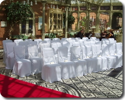 Ceremony in period conservatory